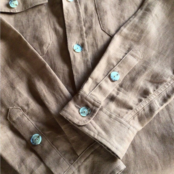 Mango Men’s M  Ming Man sustainable Linen button down - Picture 4 of 9